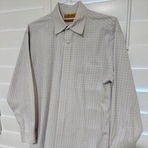 Classic-Fit Roundtree & Yorke 100% Pinpoint Cotton Gold Label Dress Shirt
